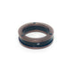 CZ Two Tone Thick Band Stainless Steel Ring