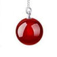 Feshionn IOBI Earrings Deep Red Agate Gemstone Bead Thread Earrings