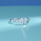 1CT Princess Cut Pavé Engagement Wedding Ring IOBI Simulated Diamond Set on Sterling Silver