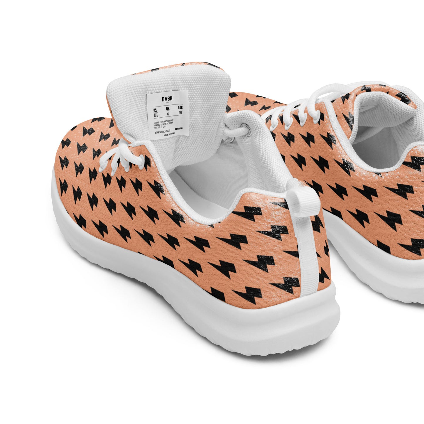 DASH Lightning Mondy Pink Men’s Athletic Shoes Lightweight Breathable Design by IOBI Original Apparel