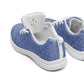 DASH Silver Blue Snow Flake Men’s Athletic Shoes Lightweight Breathable Design by IOBI Original Apparel