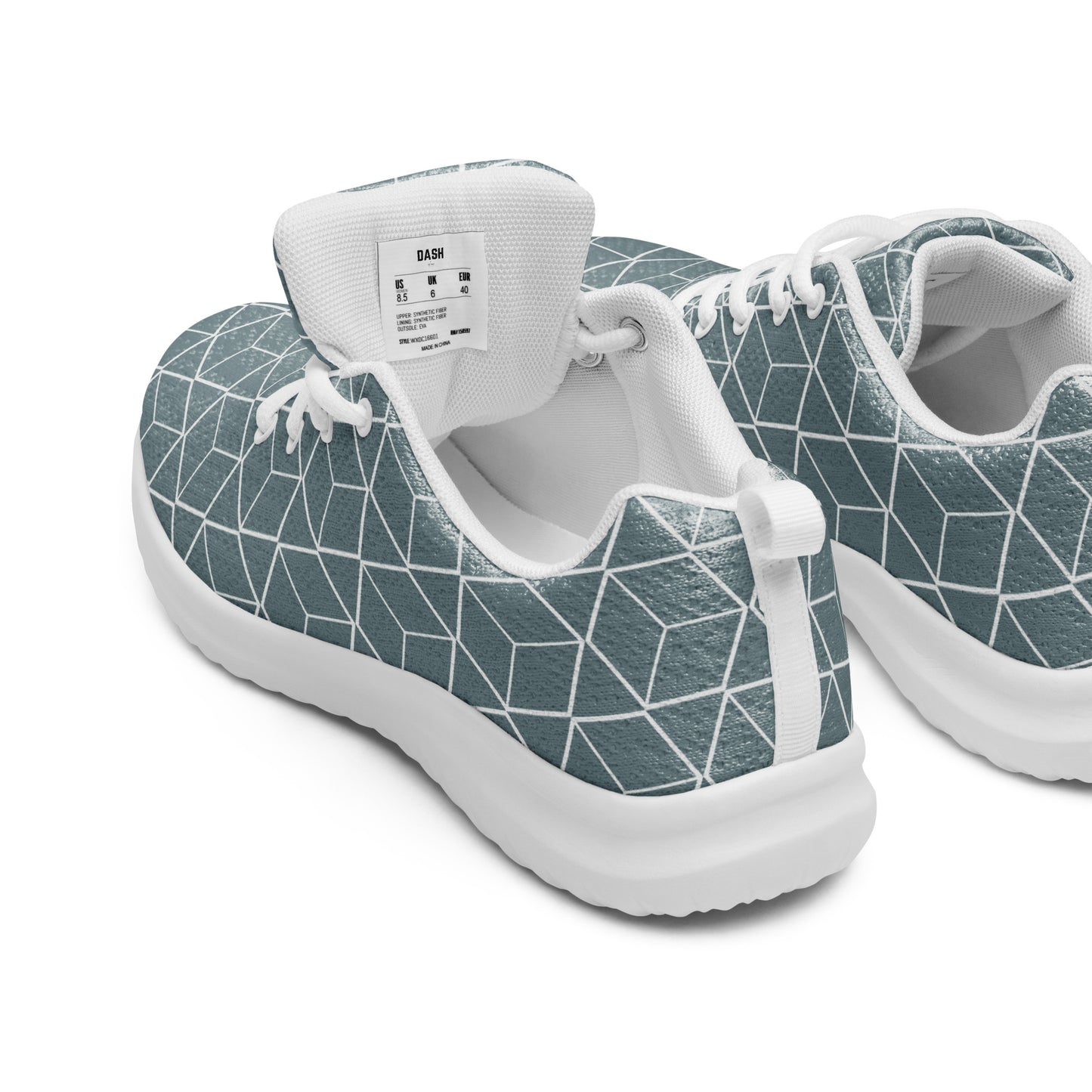 DASH Geo Gothic Men’s Athletic Shoes Lightweight Breathable Design by IOBI Original Apparel