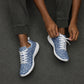DASH Geo Kashmir Blue Men’s Athletic Shoes Lightweight Breathable Design by IOBI Original Apparel