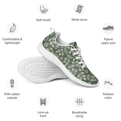 DASH Leaf Men’s Athletic Shoes Lightweight Breathable Design by IOBI Original Apparel