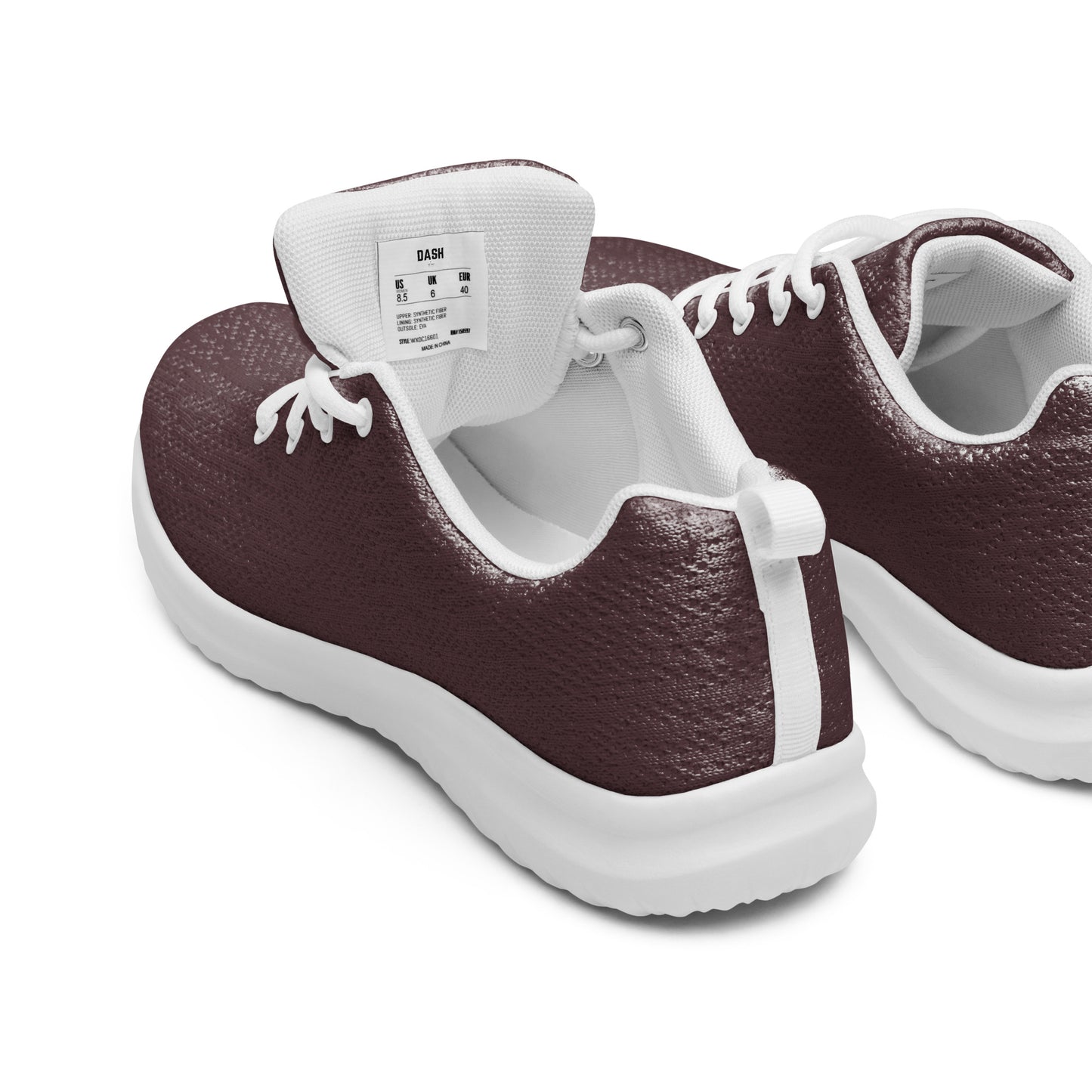 DASH Dark Chocolate Women’s Athletic Shoes Lightweight Breathable Design by IOBI Original Apparel