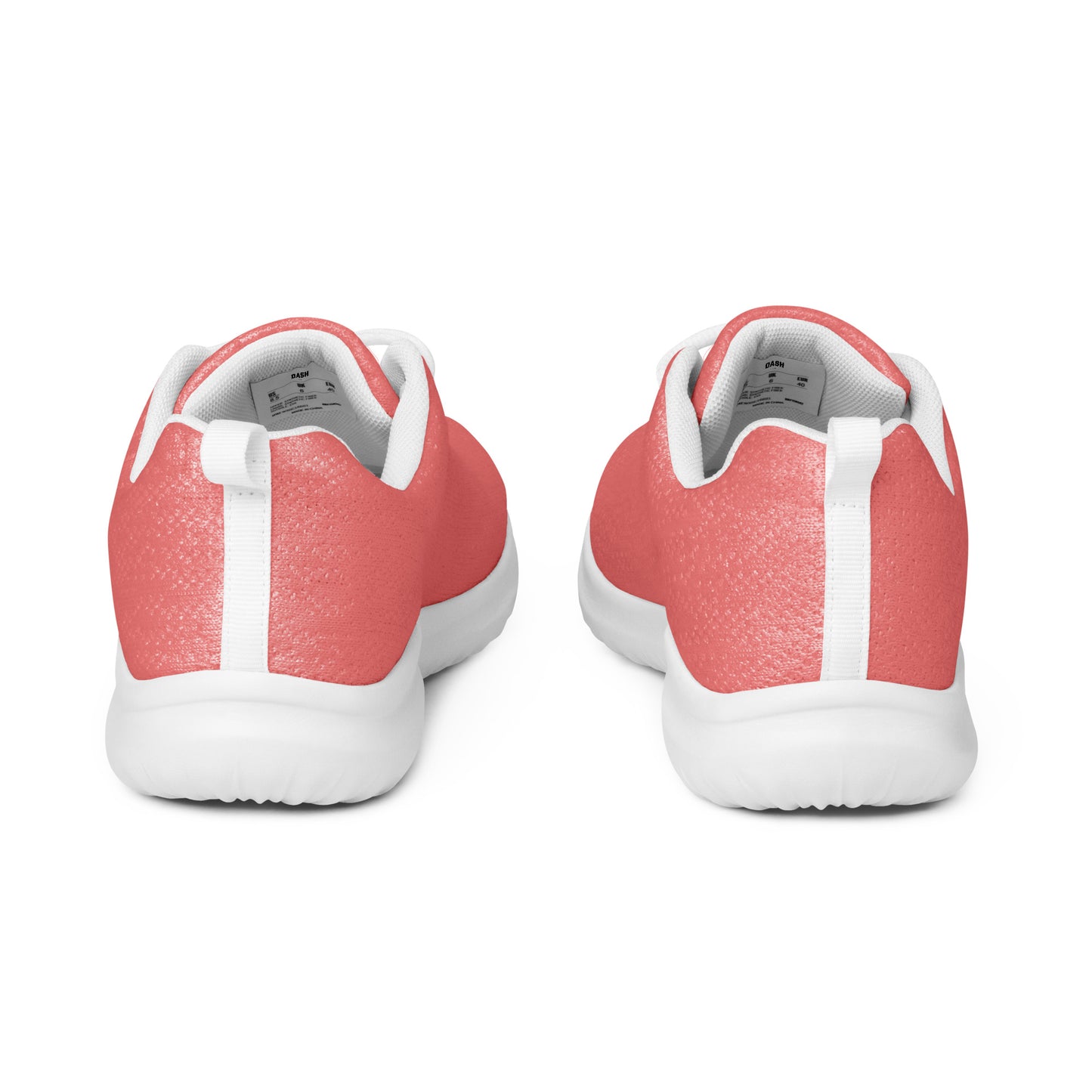 DASH Salmon Women’s Athletic Shoes Lightweight Breathable Design by IOBI Original Apparel