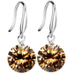 Exotic Gold Naked IOBI Crystals Silver Drill Earrings - 10mm for Woman
