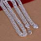 20 inch Silver Curb Link Chain Necklace