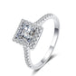 925 Sterling Silver 1Ct Solitaire Moissanite Ring