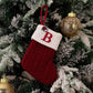 Red Letters Embroidery Hanging Socks Christmas Ornametns