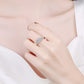 S925 Silver Ring Moissan Square Shape Ring