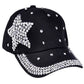 Be Dazzling Silver Studded Baseball Hat