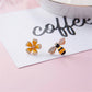 Bees & Blossoms Asymmetrical Earrings