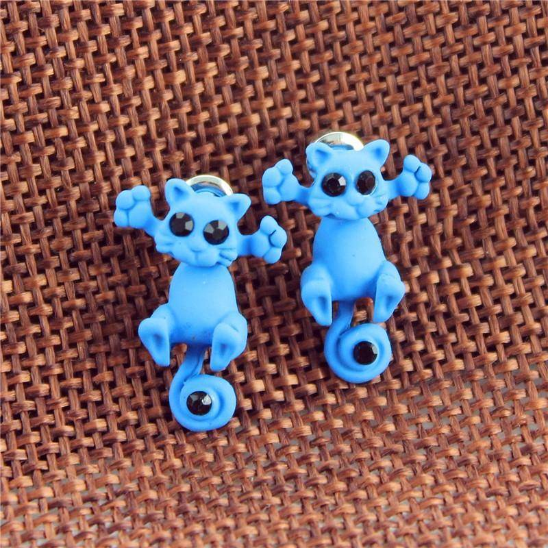 Cool Cat Two Piece Moving Earrings
