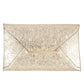 Faux wrinkled leather clutch bag