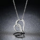Gold Plated Sentimental Heart CZ Pendant Necklace for Women
