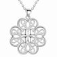 Celtic Hearts Silver Necklace