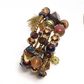Bohemian Chic Brown Multi Layered Coil Bracelet for Women