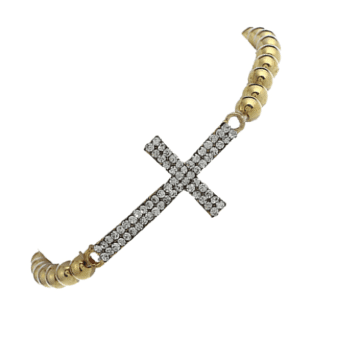 Crystal Cross Stretch Bracelet