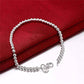 Classic Delicate Beads Silver Bracelet for Woman Perfect for Any Occasion