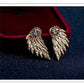 Soaring Sparkle Cz Stud Earrings & Wing Jackets for Women