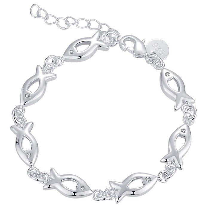 Fish Links Silver Bracelet for Women – Feshionn IOBI