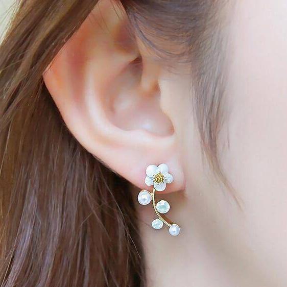 Floral Vines Ear Climbers