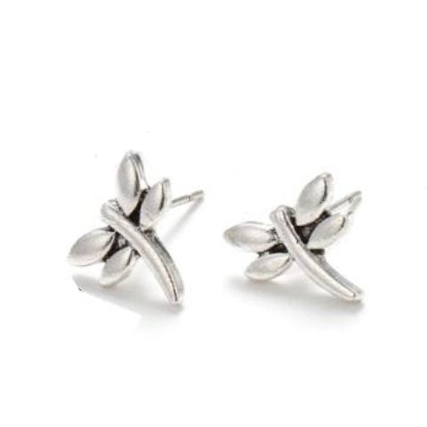 Tiny Dragonfly Stud Earrings For Woman