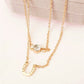 Best Of Luck Horseshoe CZ Layered Necklace
