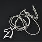 Horse Silhouette Silver Graceful Necklace Pendant on Snake Chain for Woman