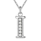 Little Letters CZ Accented Initials Necklace for Women