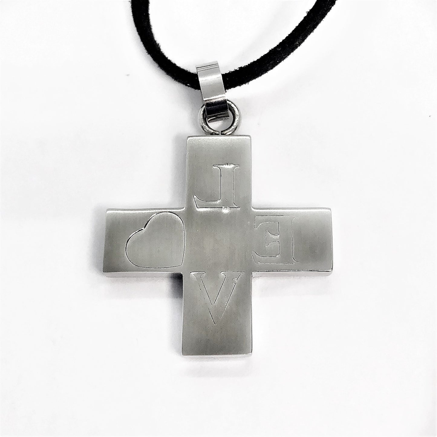 LOVE Stainless Steel Cross Necklace