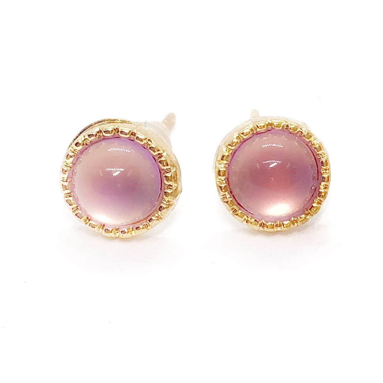 Pearlescence Small Button Stud Earrings