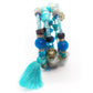 Bohemian Chic Turquoise Multi Layered Coil Bracelet