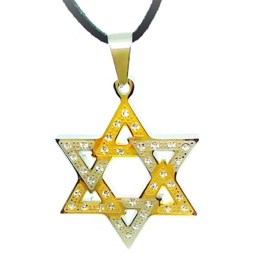 feshionn-iobi-two-tone-cz-star-of-david-stainless-steel-necklace