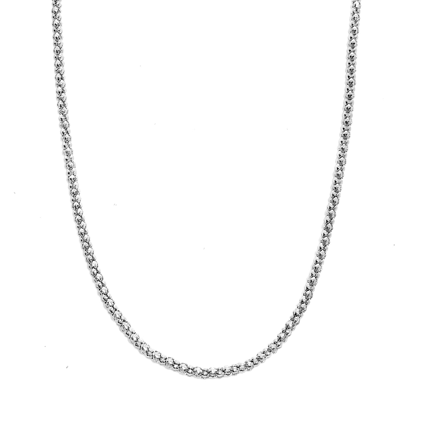 ON SALE - 20 inch Stainless Steel Popcorn Link Chain