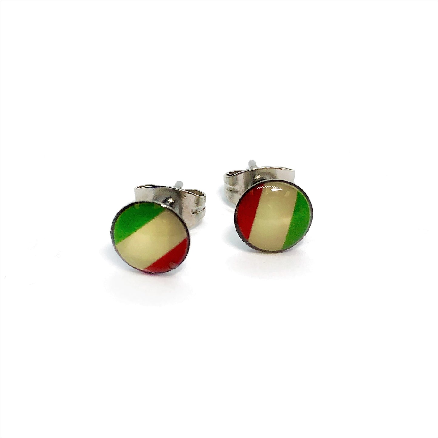 Hungary Flag Stainless Steel Studs