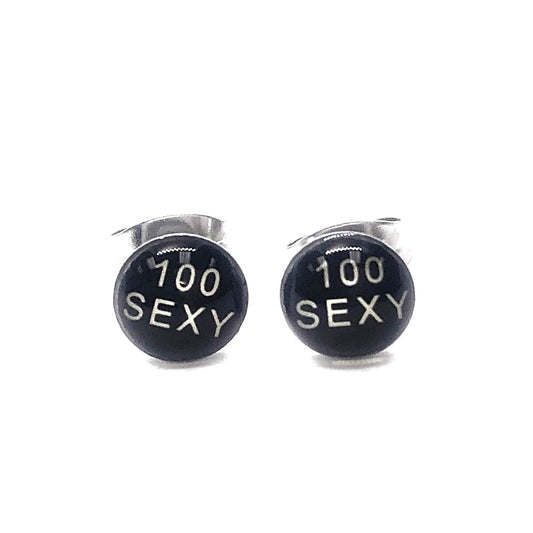 Black And White Sexy Stainless Steel Studs