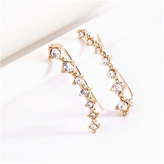 CZ Crystal Hook Ear Climber