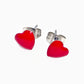 Hearts Enamel Stainless Steel Studs for Girls or Woman, Choose Your Color