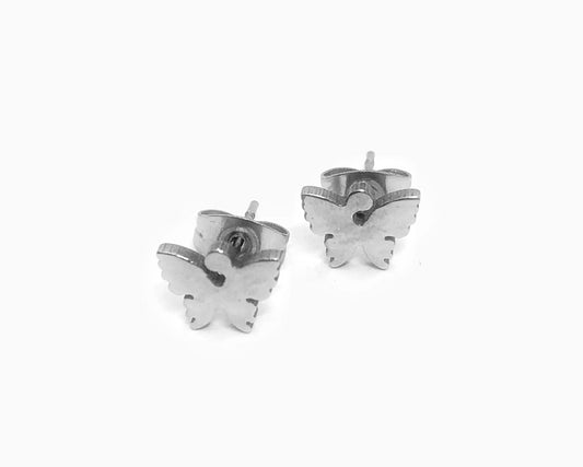 Shiny Butterfly Stainless Steel Studs
