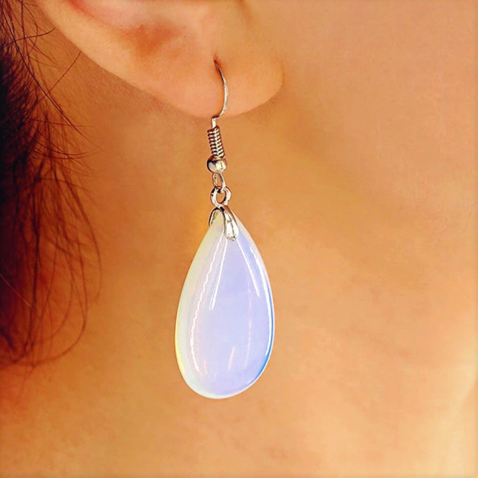 Opal Teardrop Dangling Earring