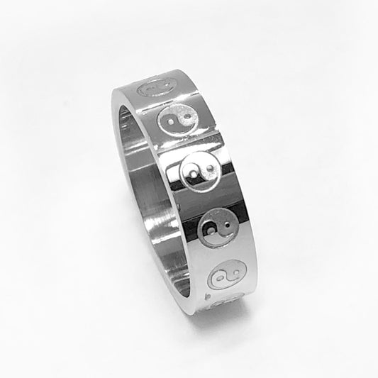 Yin And Yang Stainless Steel Ring
