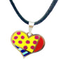 Colorful Enamel Heart Stainless Steel Pendant