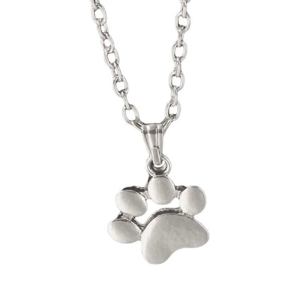 Small Paws Print Necklace for Pet Lovers Cute Gift