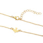 Tiny Minimalist Yellow Gold Dove Necklace for Women