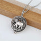 Silver Filigree Elephant Aromatherapy Scent Difusser Round Locket Necklace for Woman