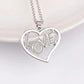 Silver Glow In The Dark Love Heart Necklace Pendant