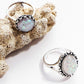 Vintage Opals Boho Midi-Knuckle Rings Set of 8