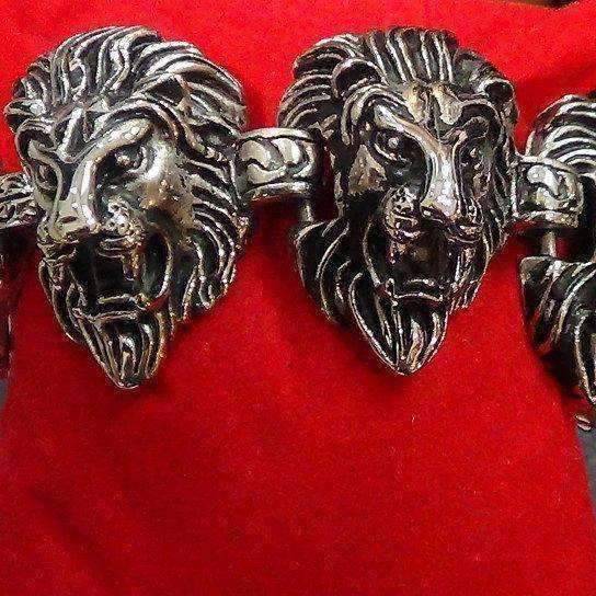 Fierce Lion Head Stainless Steel Bracelet